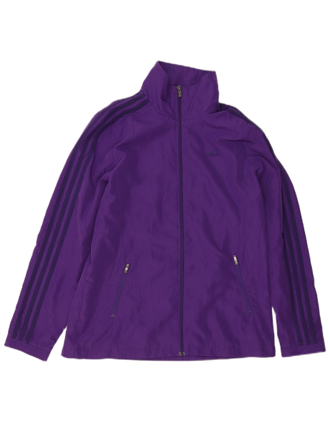 Adidas Γυναικείο μπουφάν βροχής UK 14 Large Purple Polyester