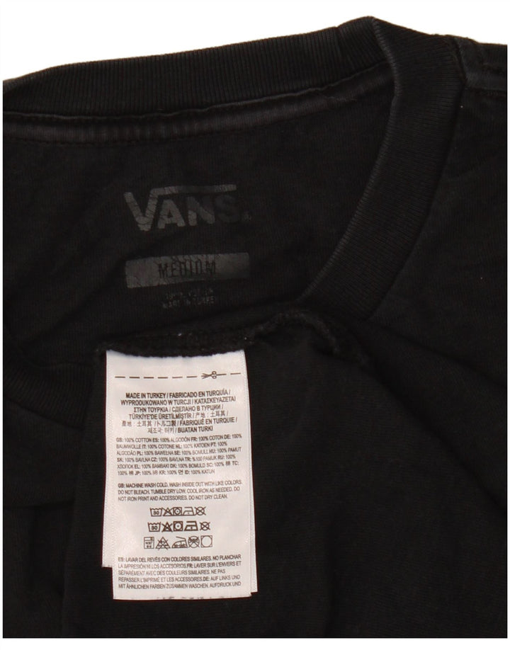 VANS Ανδρικό T-Shirt Top Μεσαίο μαύρο βαμβακερό