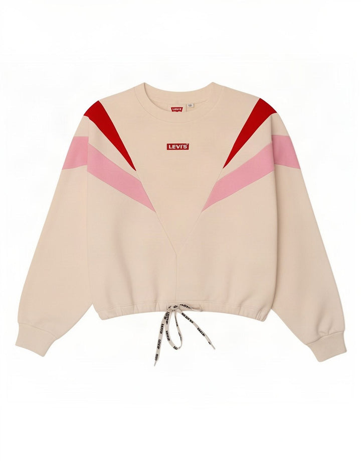 Γυναικεία φούτερ Levi's Oversized Jumper UK 10 Small White Colourblock