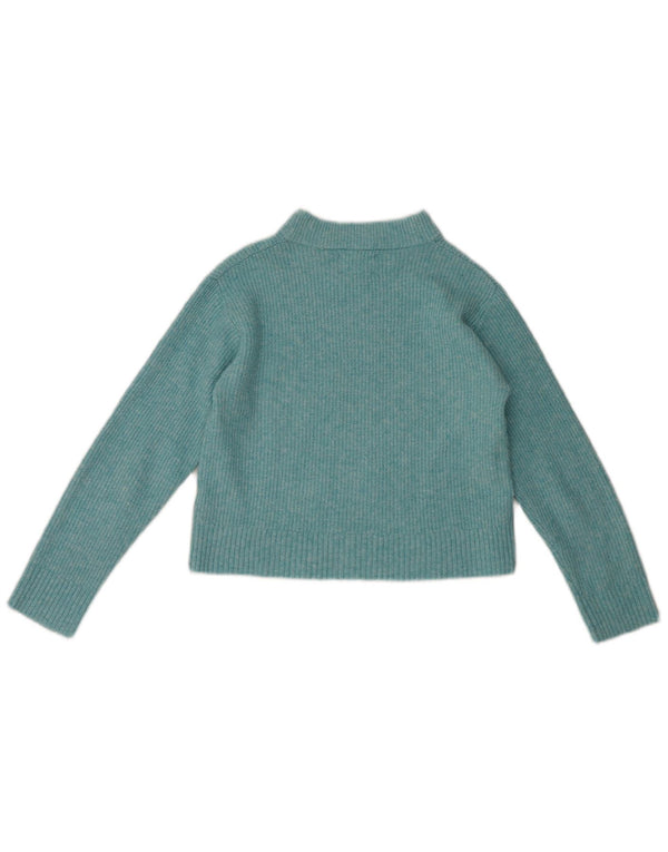 Zara Girls Crop Boat Neck Jumper πουλόβερ 11-12 ετών μπλε πολυεστέρα