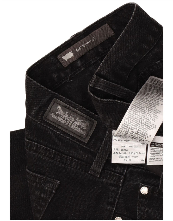 Levi's Womens 515 Bootcut Jeans US 10 Large W30 L32 Μαύρο βαμβακερό