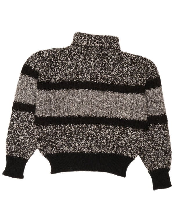 Γυναικείο πουλόβερ Lorsay Crop Roll Neck Jumper UK 14 Medium Black Colourblock