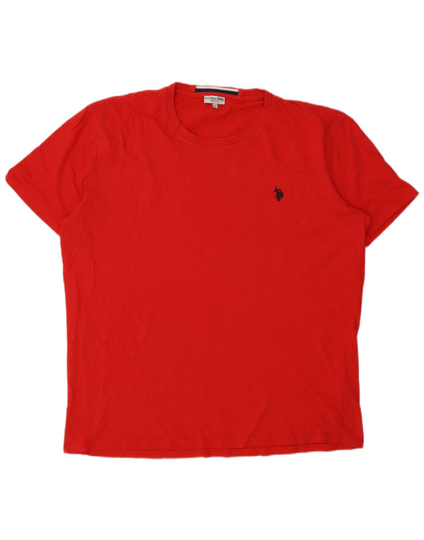 Πόλο Ασν. Ανδρικό T-Shirt Top XL Red Cotton