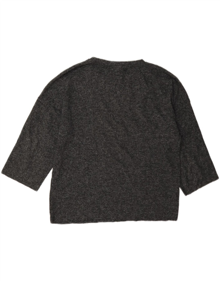Zara γυναικεία υπερμεγέθη μανίκια 3/4 UK 10 μικρά γκρι στίγματα