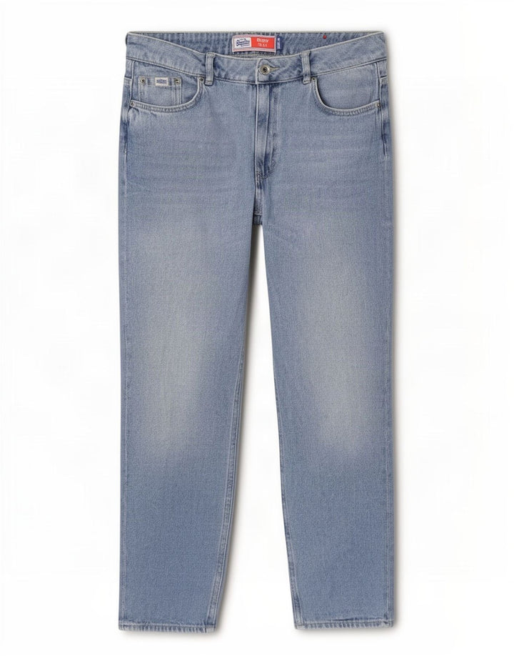 Superdry Ανδρικό Ruby Slim Τζιν Capri W30 L23 Μπλε βαμβακερό