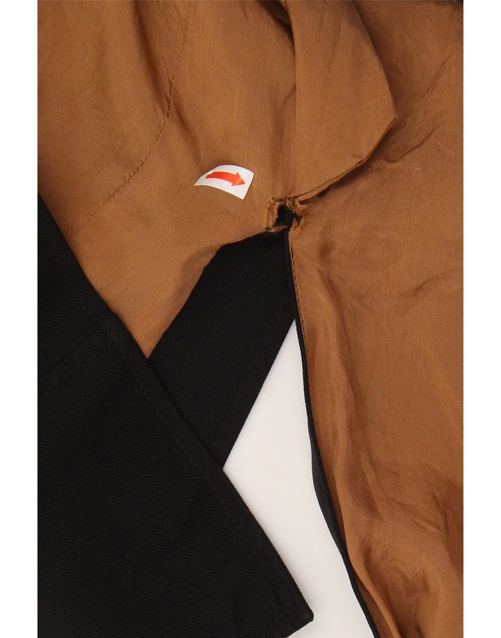 VINTAGE Γυναικείο σακάκι blazer UK 12 μεσαίου μαύρου πολυεστέρα