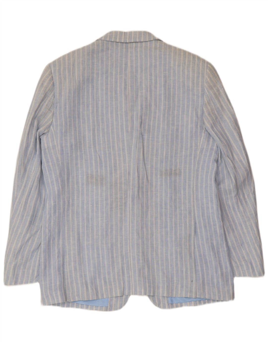 A.Basile Ανδρικό σακάκι σακάκι με 3 κουμπιά IT 50 μεγάλο μπλε ριγέ λινό
