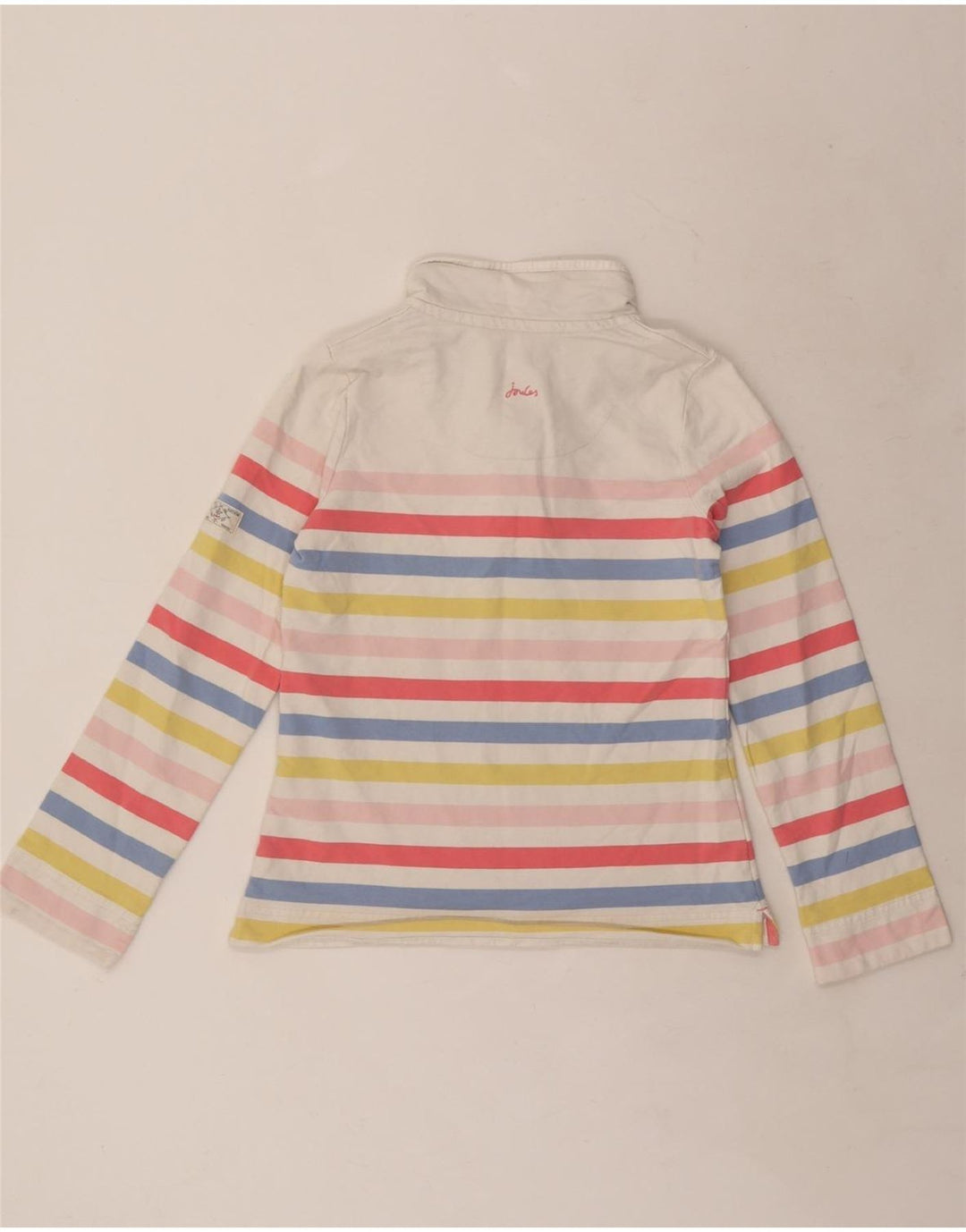 Joules Γυναικεία φούτερ Jumper UK 8 Μικρή πολύχρωμη ριγέ βαμβακερή