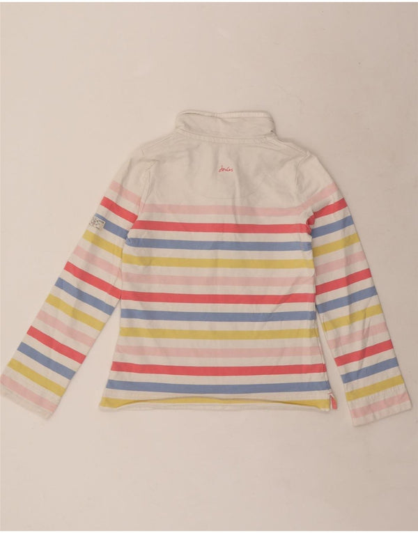 Joules Womens Sweatshirt Jumper UK 8 Small Multicoloured Striped Cotton