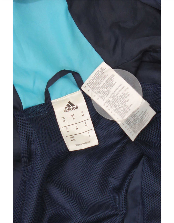 Ανδρική αθλητική φόρμα Adidas με γραφική κουκούλα Top Jacket Medium Navy Blue Polyester