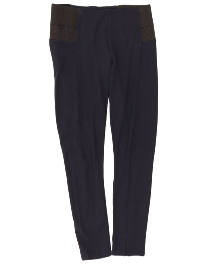 Zara Γυναικείο κολάν UK 14 Large Navy Blue Colorblock Viscose