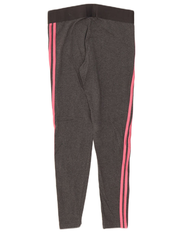 Γυναικείο κολάν Adidas UK 12/14 Μεσαίο γκρι βαμβακερό