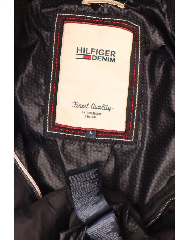Tommy Hilfiger Γυναικείο παλτό UK 16 Large Black Polyester
