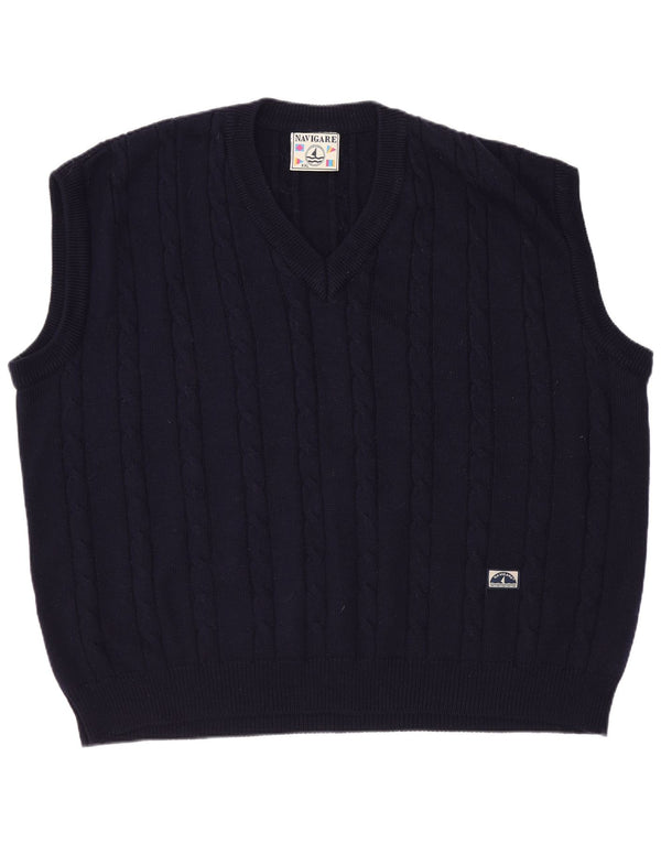 Navigare Ανδρικό γιλέκο Tank Top 2XL Navy Blue Merino Wool