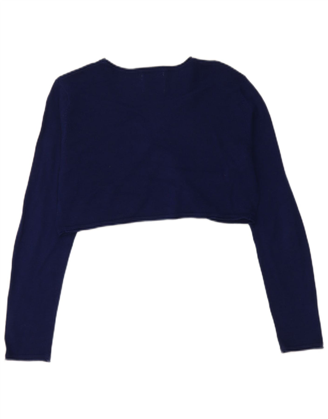 Πουλόβερ ZARA Girls Crop Cardigan 13-14 Years Navy Blue Floral