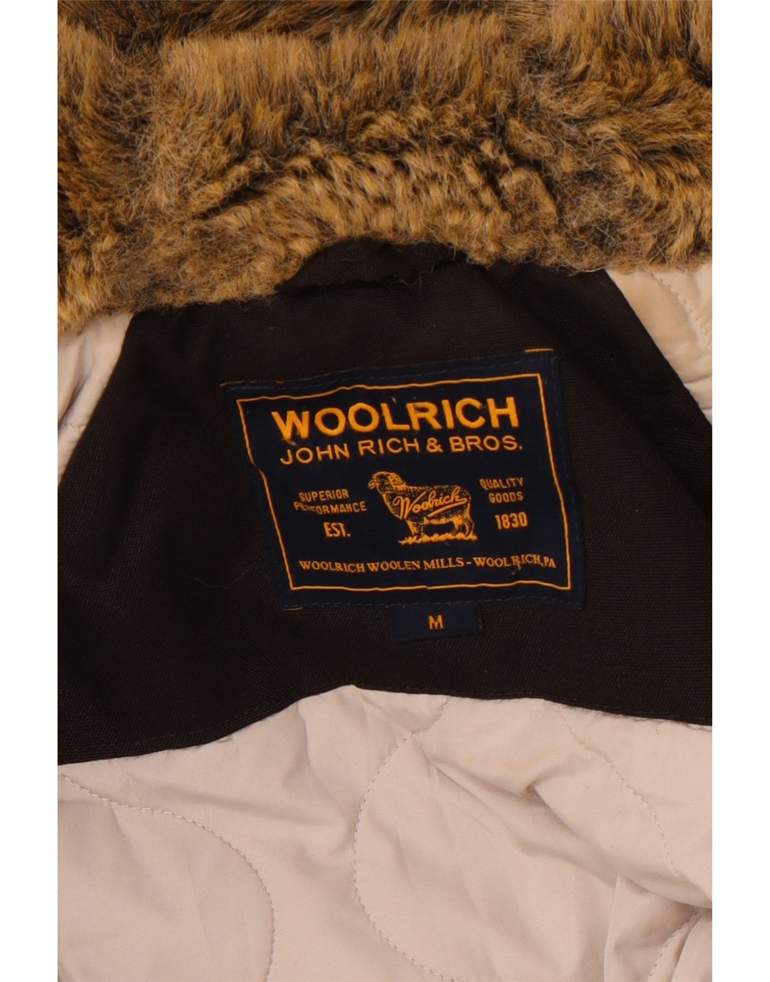 WOOLRICH Γυναικείο μπουφάν Parka με κουκούλα UK 12 Medium Black