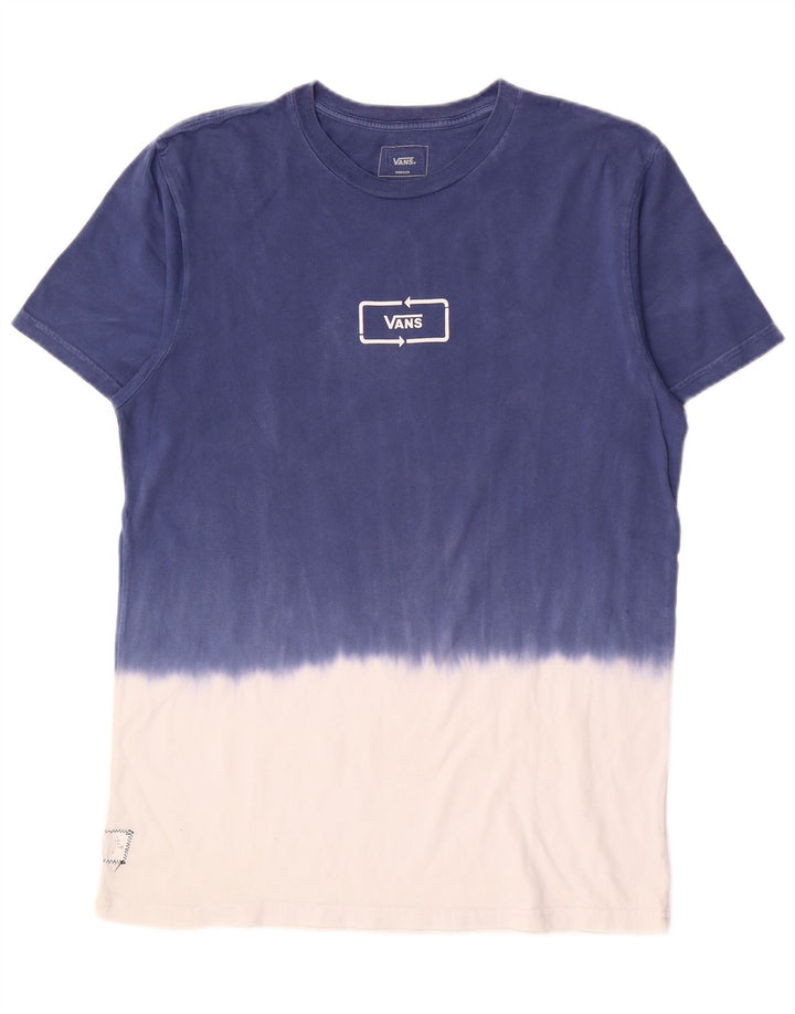 Ανδρικό T-Shirt Vans Τοπ μεσαίου μπλε χρώματος βαμβακερό