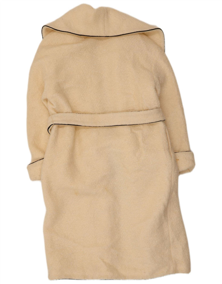 Marks & Spencer Γυναικείο Oversized Πανωφόρι UK 10 Small Beige Wool