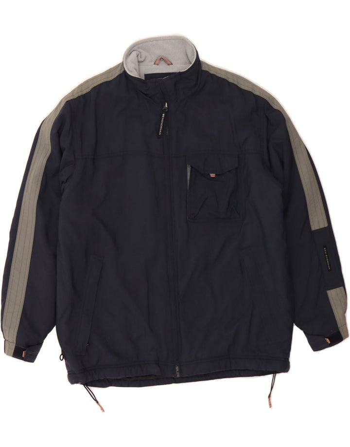 BEN SHERMAN Ανδρικό μπουφάν αντιανεμικό UK 40 Large Navy Blue Colourblock