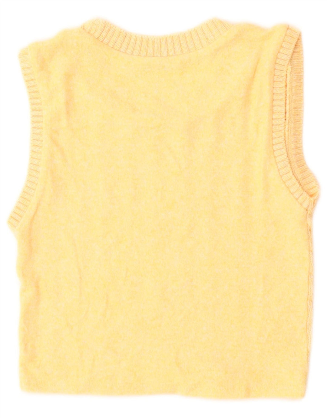 Zara Γυναικείο γιλέκο Crop Tank Top UK 8 Small Yellow