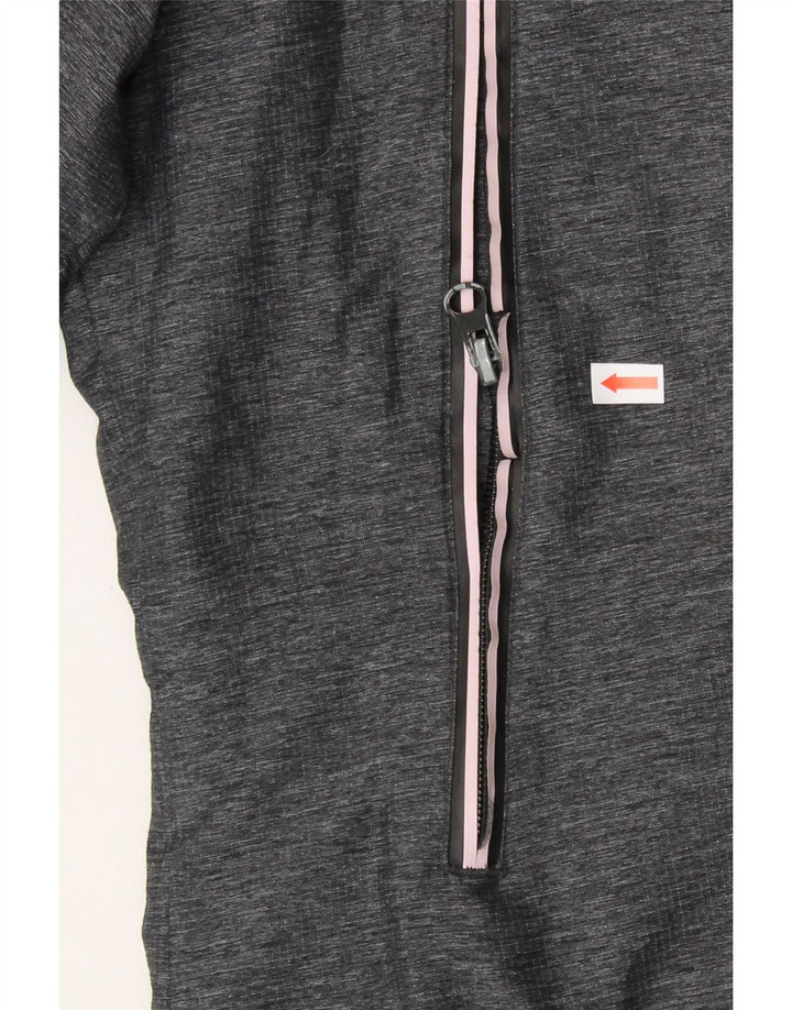 SUPERDRY Womens Windcheater Hooded Windbreaker Jacket UK 10 Small Grey Vintage Superdry and Second-Hand Superdry from Messina Hembry 