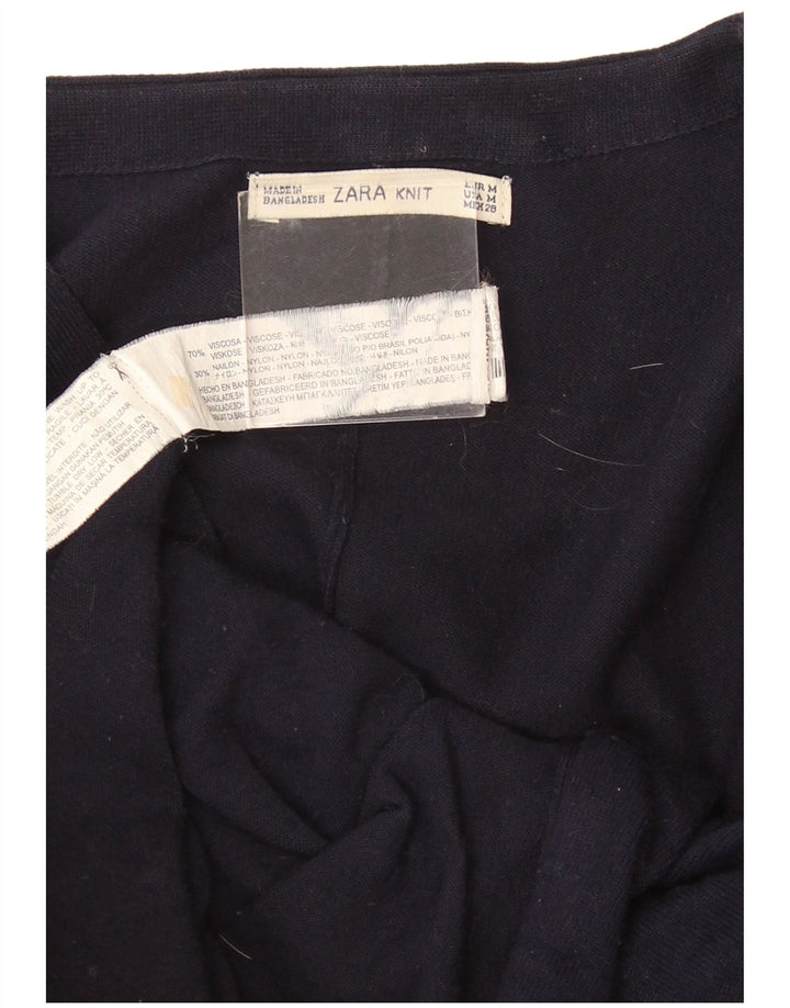Zara Γυναικείο Batwing Ζακέτα Oversized UK 14 Medium Navy Blue
