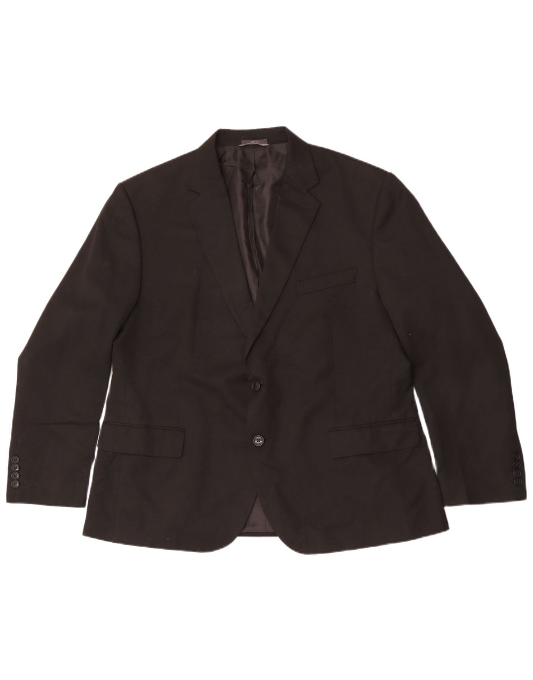 Marks & Spencer Ανδρικό τζάκετ 2 κουμπιών Blazer IT 56 3XL Μαύρο