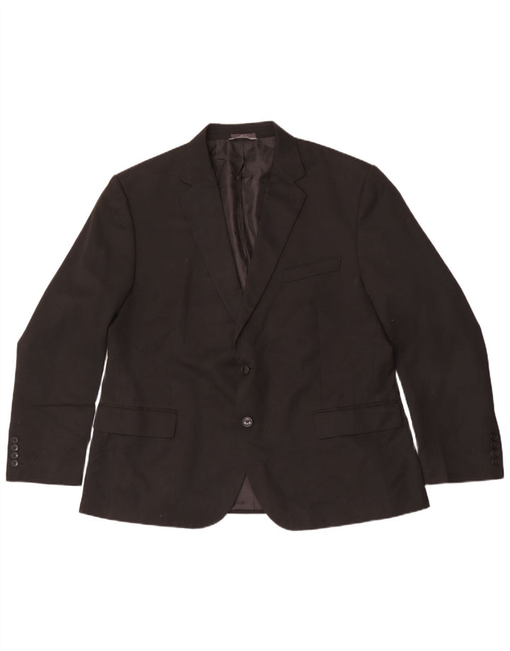 Marks & Spencer Ανδρικό τζάκετ 2 κουμπιών Blazer IT 56 3XL Μαύρο