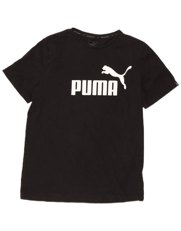 Puma Boys Graphic T-Shirt Top 15-16 Years Black