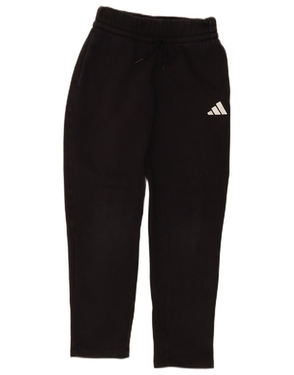 Παντελόνι αθλητικής φόρμας Adidas Boys 9-10 ετών Μαύρο βαμβακερό