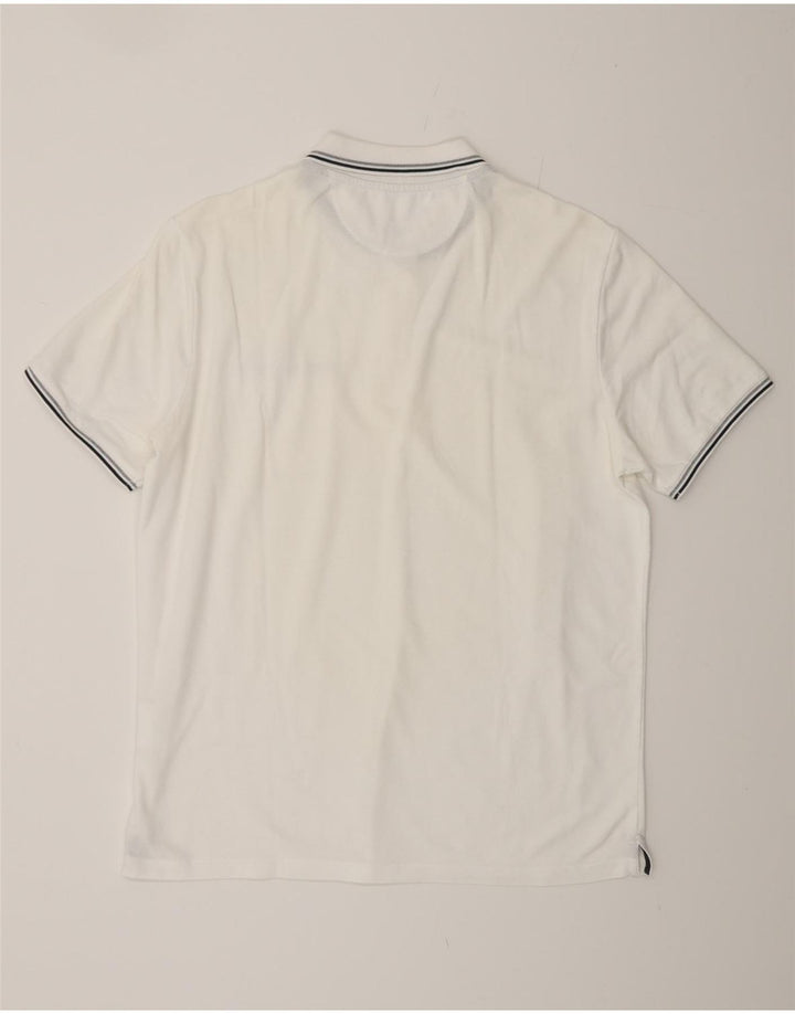 CHAMPION Ανδρικό πουκάμισο Polo Easy Fit μεγάλο λευκό βαμβακερό