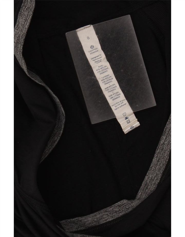 Lululemon Γυναικεία κουκούλα μακρυμάνικο US 8 μεσαίου μαύρου χρώματος νάιλον