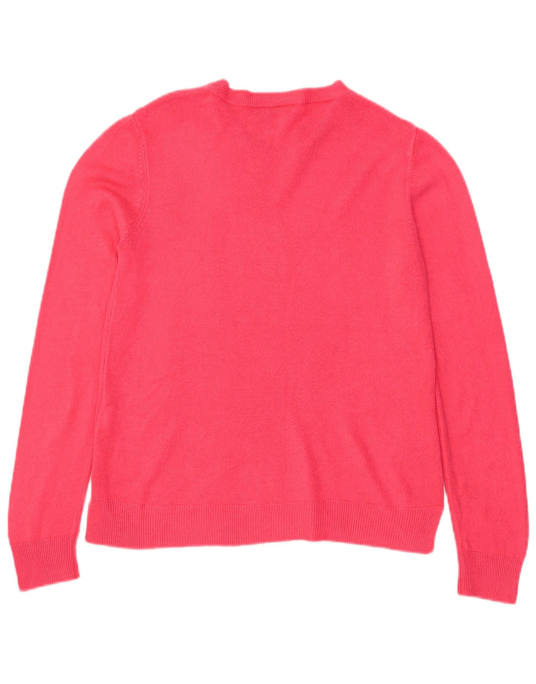 Marks & Spencer Γυναικείο πουλόβερ με λαιμόκοψη UK 12 Medium Pink