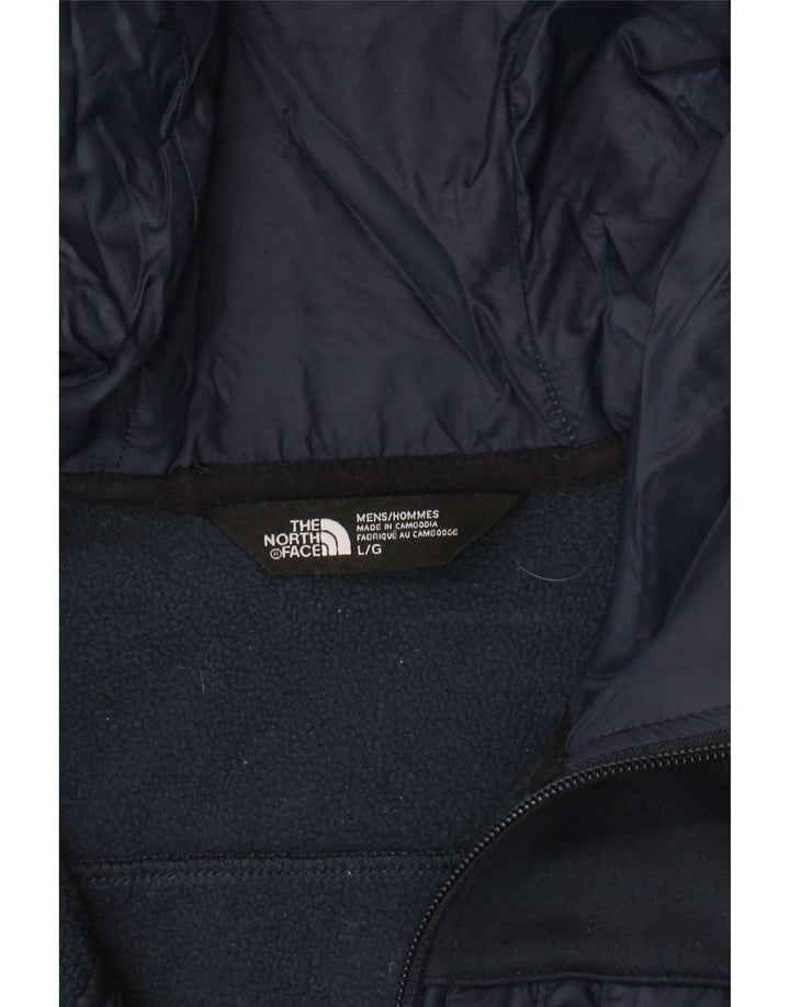 Ανδρικό πουλόβερ με κουκούλα με φερμουάρ North Face Μεγάλο μπλε πολυεστέρα
