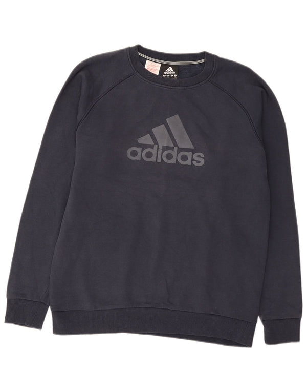 Γραφικό φούτερ Adidas Boys Jumper 15-16 ετών Navy Blue Cotton