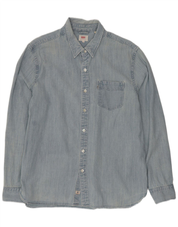 Ανδρικό πουκάμισο Levi's XL Μπλε βαμβακερό