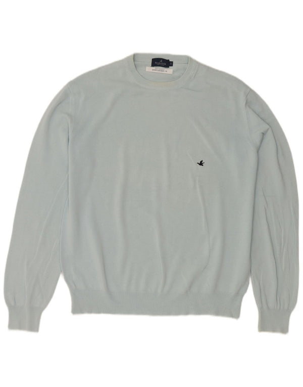 Ανδρικό πουλόβερ Brooksfield Crew Neck Jumper IT 48 Medium Blue