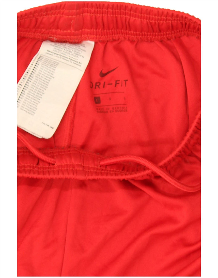 Ανδρικό αθλητικό σορτς Nike Dri Fit με μεγάλο κόκκινο πολυεστέρα