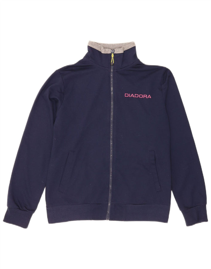 Γυναικεία αθλητική φόρμα Diadora Top Jacket UK 14 Medium Navy Blue Colourblock