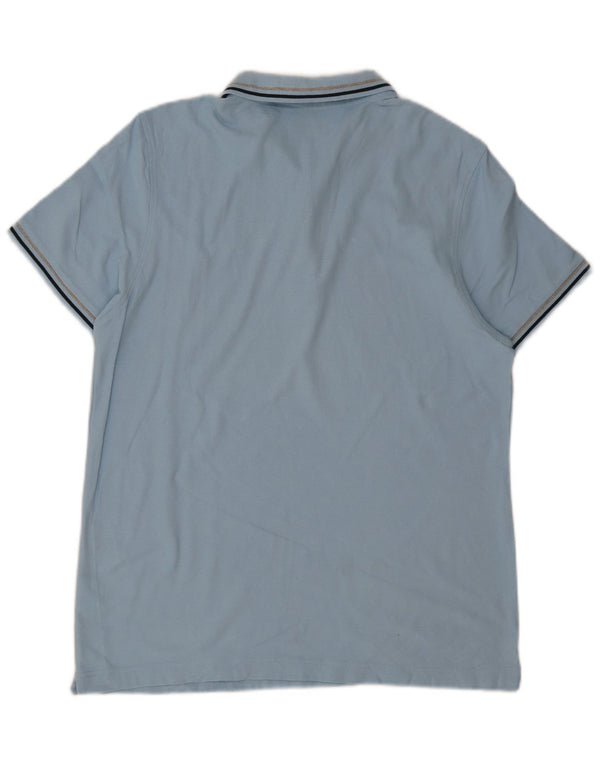 Lotto Mens Life's Polo Shirt XL Μπλε ριγέ βαμβακερό