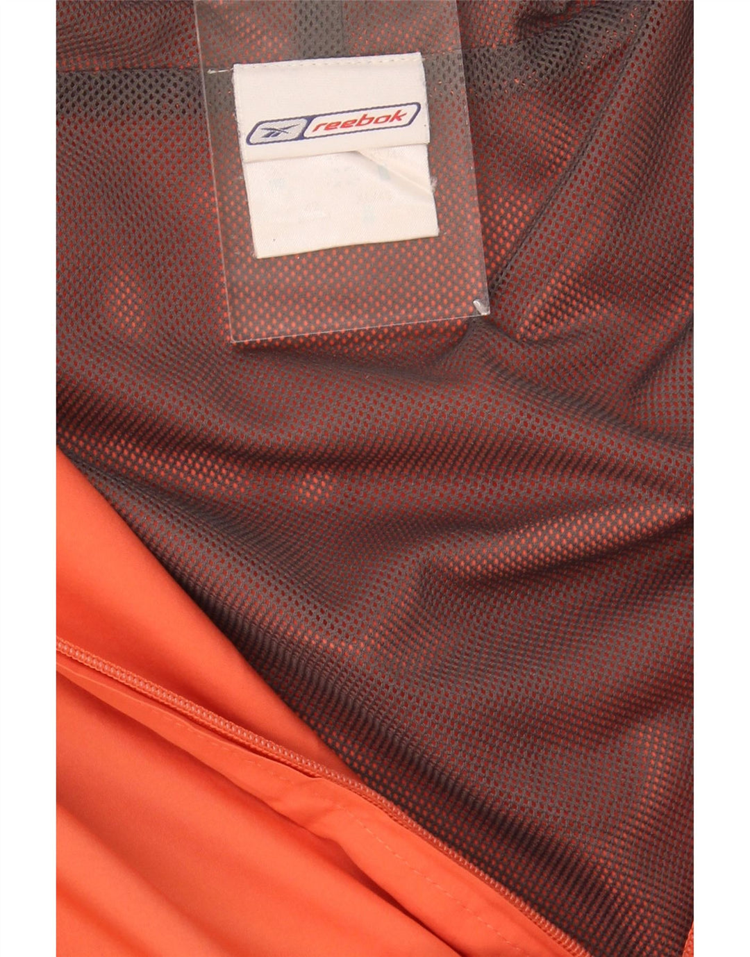 REEBOK Womens Hooded Rain Jacket UK 16 Large Orange