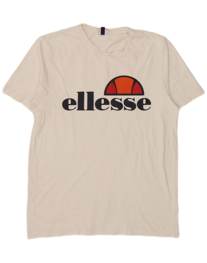 Ανδρικό γραφικό T-Shirt Ellesse Top Large White