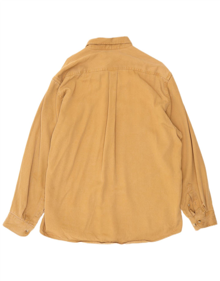 Ανδρικό πουκάμισο Marks & Spencer Large Beige Lyocell