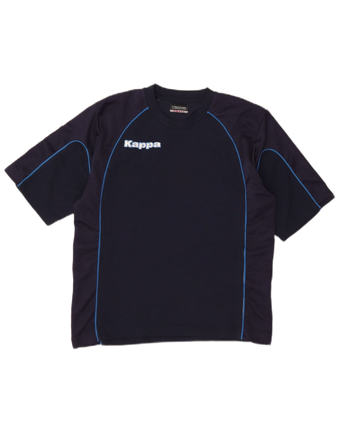 Ανδρικό γραφικό T-Shirt Kappa Top Small Navy Blue Polyester