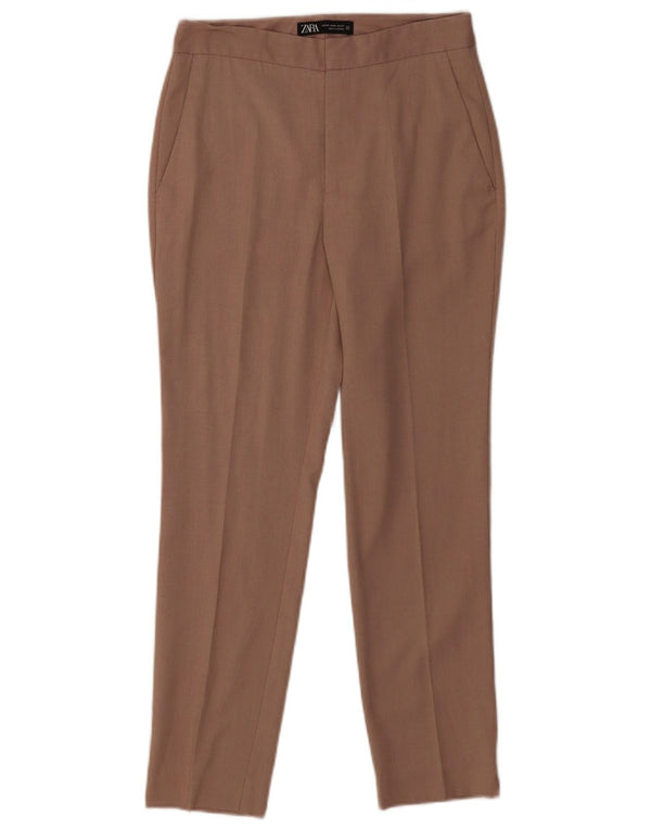 Zara Γυναικείο Slim παντελόνι Chino EU 34 2XS W24 L25 καφέ πολυεστέρας