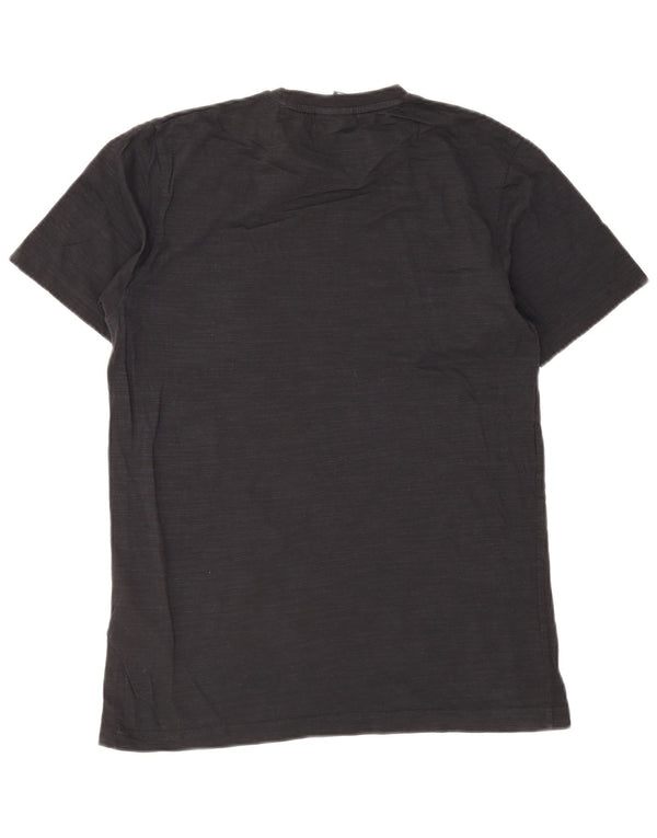 Ανδρικό γραφικό T-Shirt Ellesse Top Μεσαίο μαύρο βαμβακερό