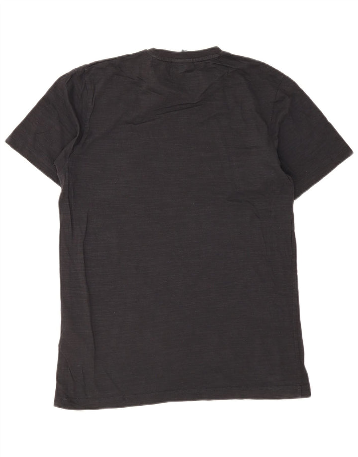 Ανδρικό γραφικό T-Shirt Ellesse Top Μεσαίο μαύρο βαμβακερό