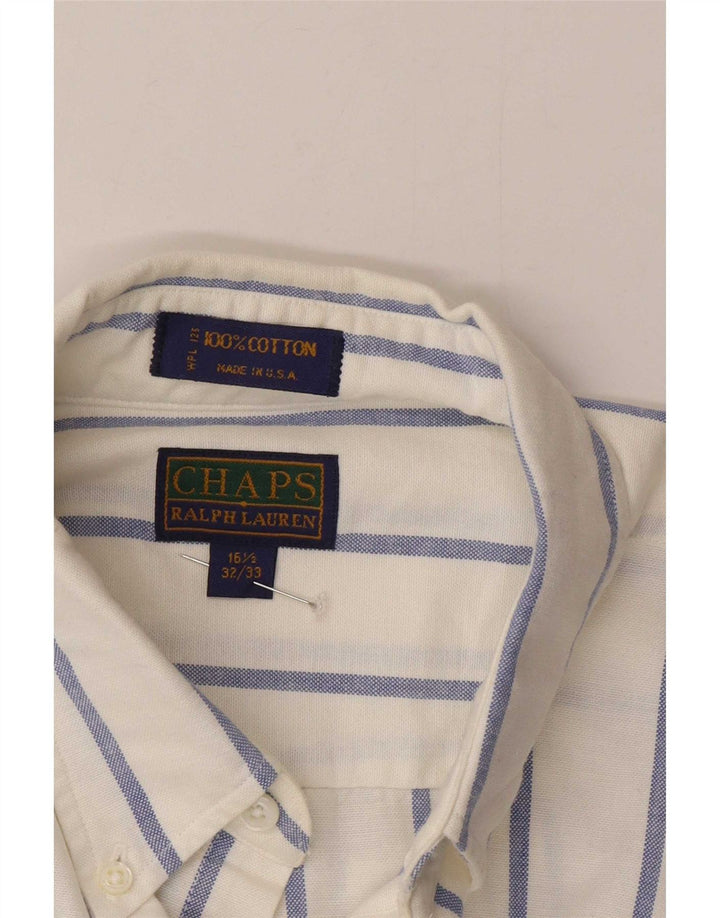 Ανδρικό πουκάμισο Chaps 16 1/2 Large White Ripe Βαμβακερό