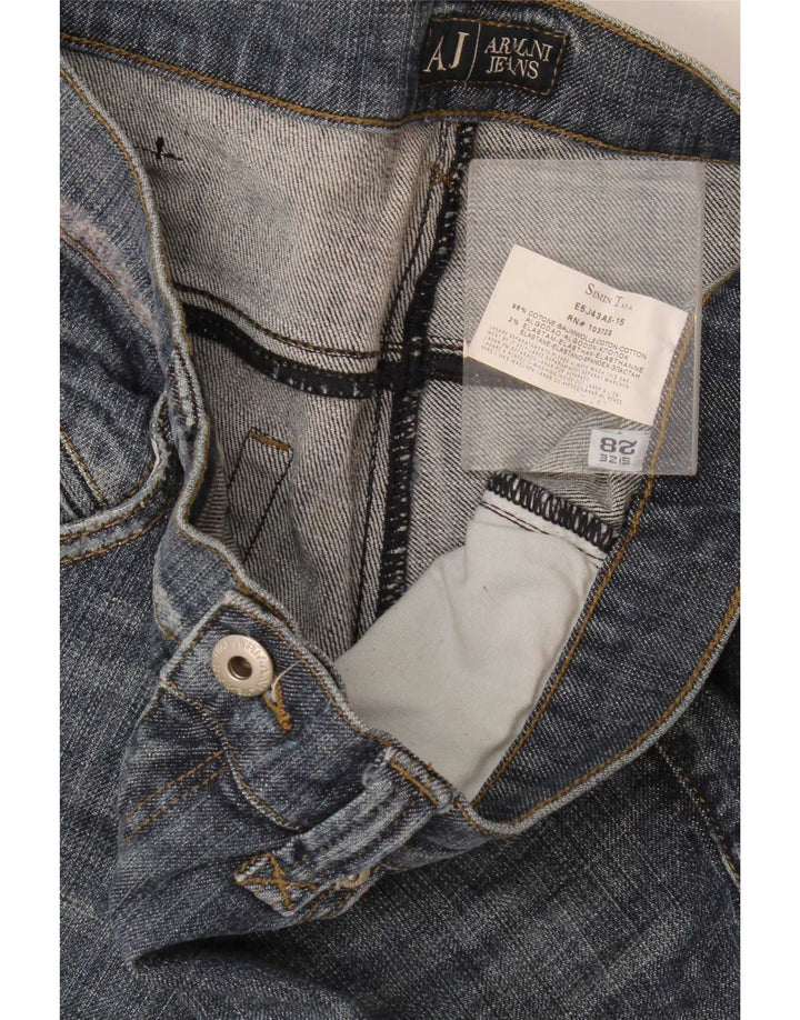 Armani Γυναικείο Capri Jeans W28 L22 Μπλε βαμβακερό