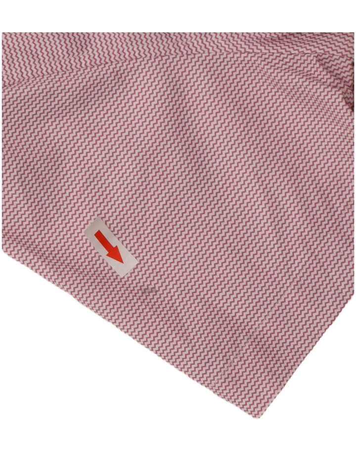 BONOBOS Ανδρικό πουκάμισο με κοντό μανίκι, ροζ νάιλον